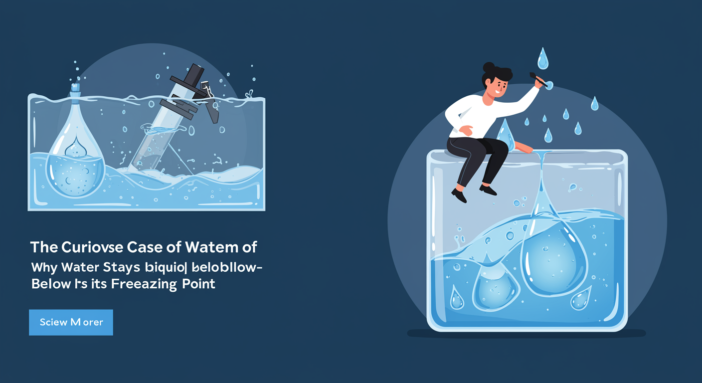 The Curious Case of Water Below Zero